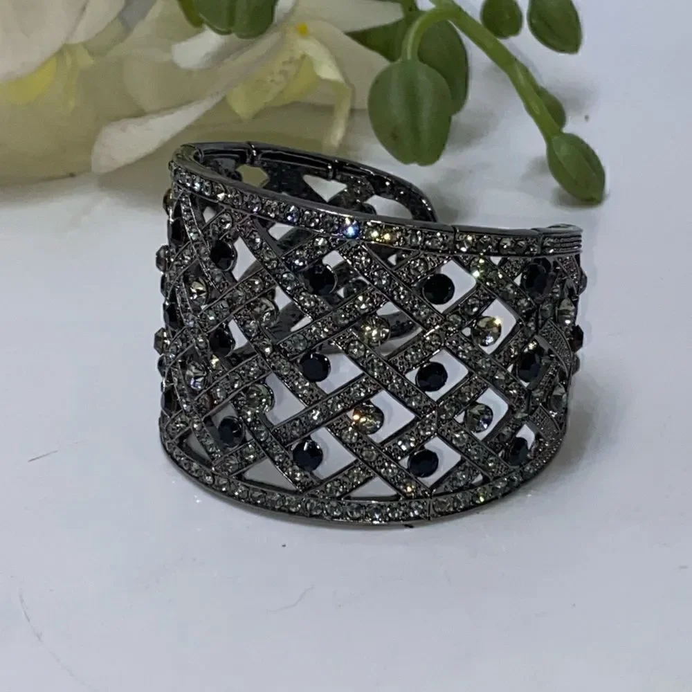 Beautiful Sparkly Rhinestone Cuff Bracelet